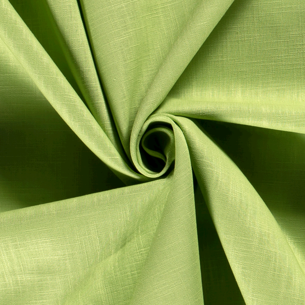 Ramie Linen fabric Unicolour Lime Green
