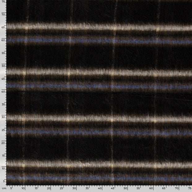 Jacquard fabric Checks Petrol