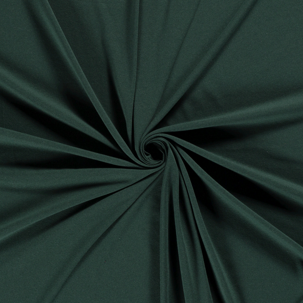 Cotton Jersey fabric Dark Green recycled 