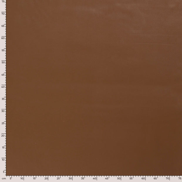 Artificial Leather fabric Unicolour Brown