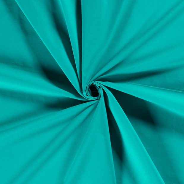 Voile stof Turquoise 