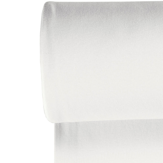 Bord Cote tissu Unicolore Blanc optique