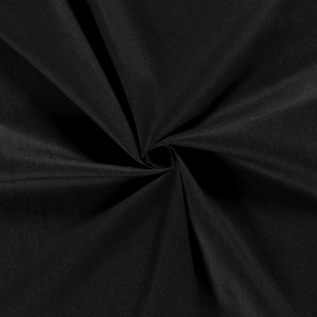 Denim Stretch tissu Noir Pré-lavé 
