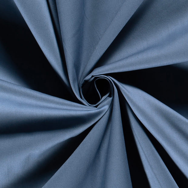 Cotton Poplin fabric Unicolour Indigo