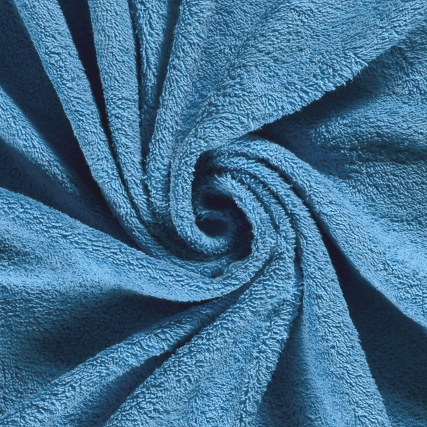Terry Towelling fabric Unicolour Aqua