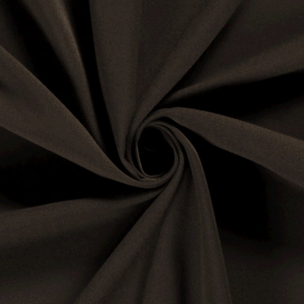 Gabardine fabric Unicolour Dark Brown
