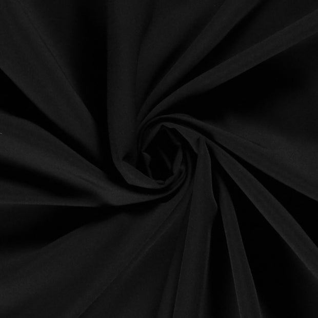 Gabardine tissu Unicolore Noir