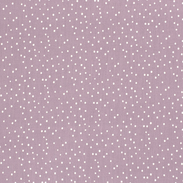 Bamboo Poplin fabric Dots Purple