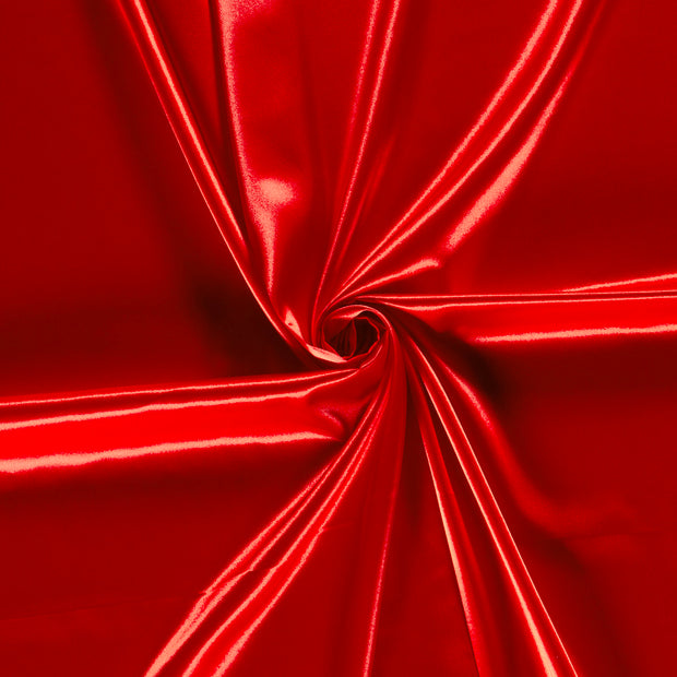 Satin Stretch fabric Red 