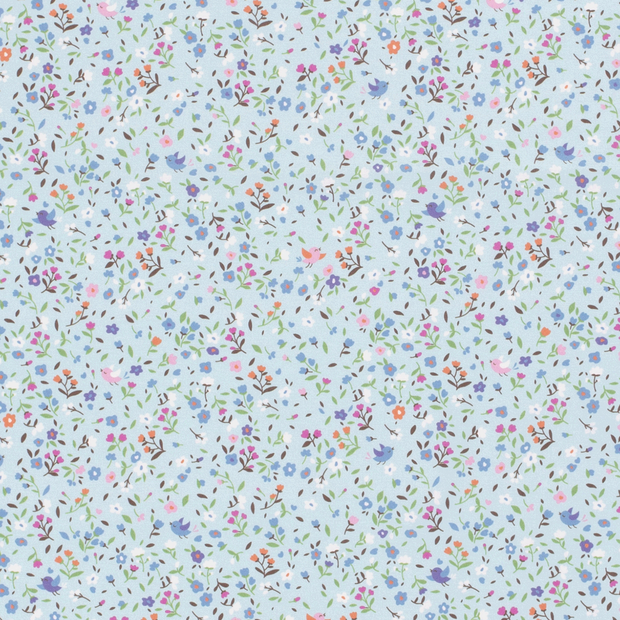Cotton Poplin fabric Millefleurs 