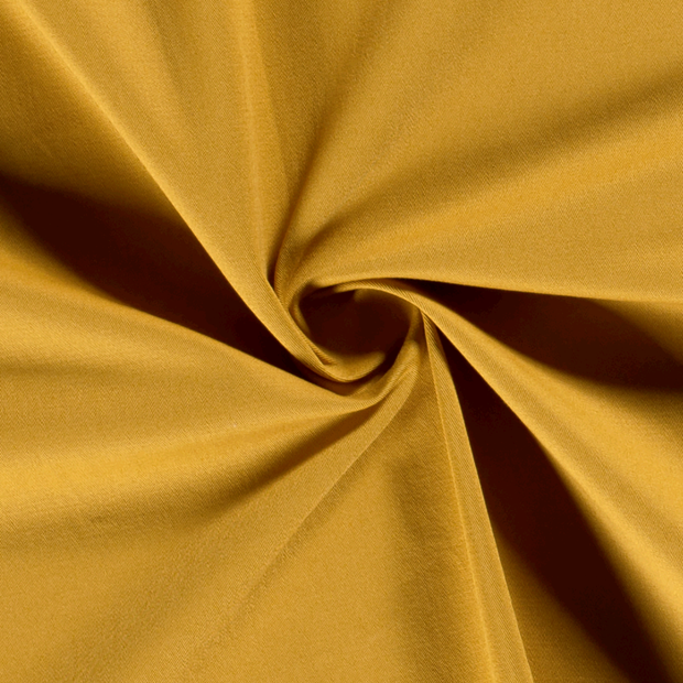 Twill Stretch tela Unicolor Ocre