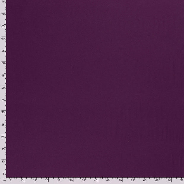 Cotton Jersey fabric Unicolour Aubergine