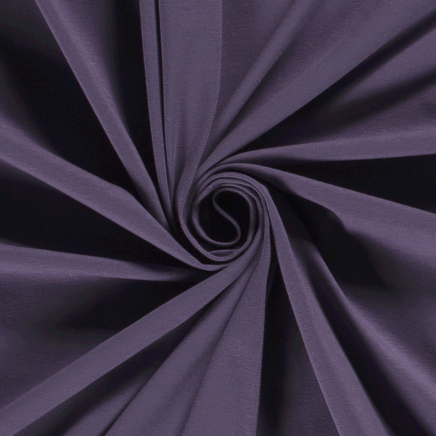Cotton Jersey GOTS organic fabric Unicolour Lavender