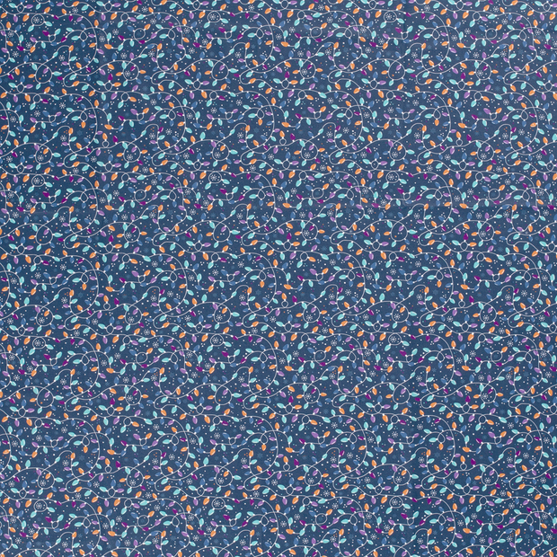 Cotton Poplin fabric Navy 