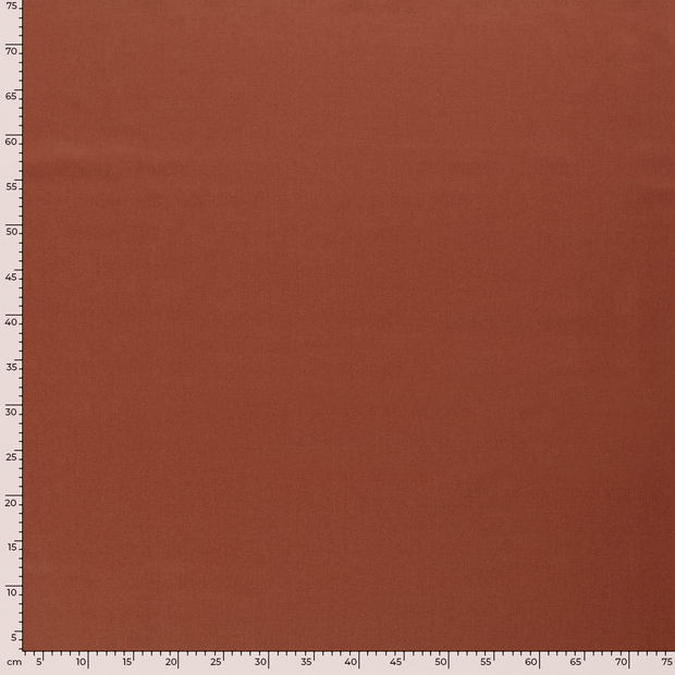 Twill fabric Unicolour Brique