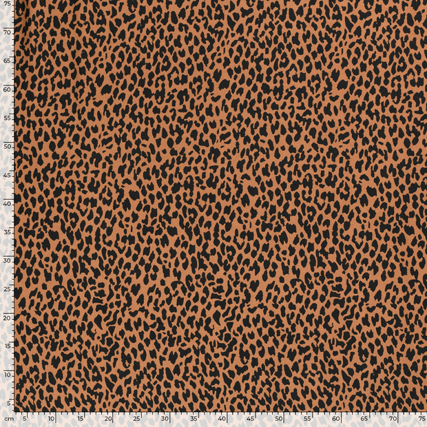 Viscose Twill fabric Panther Brique