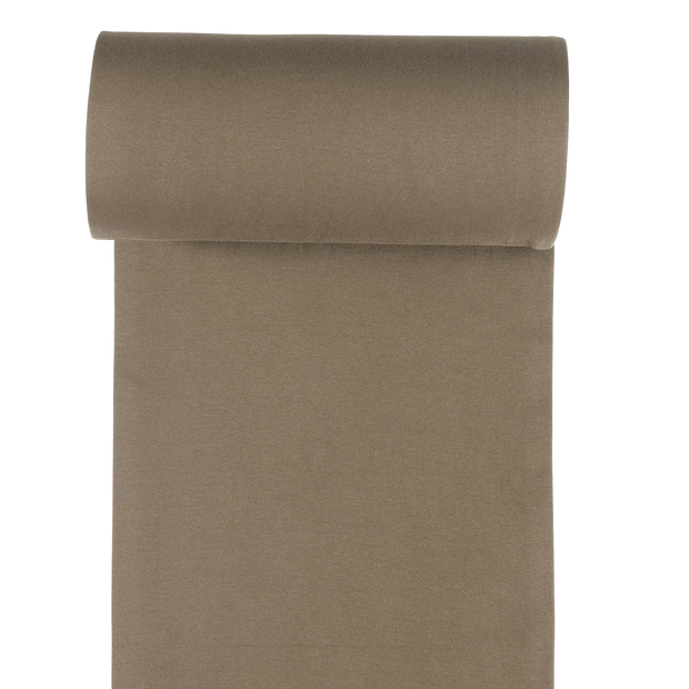 Cuff 1x1 fabric Brown Taupe matte 
