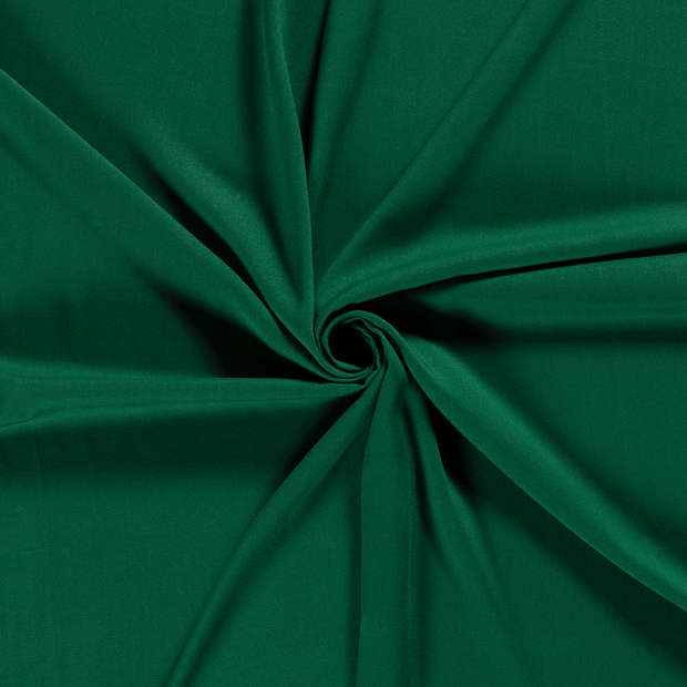 Viscosa Poplin tela Verde oscuro 