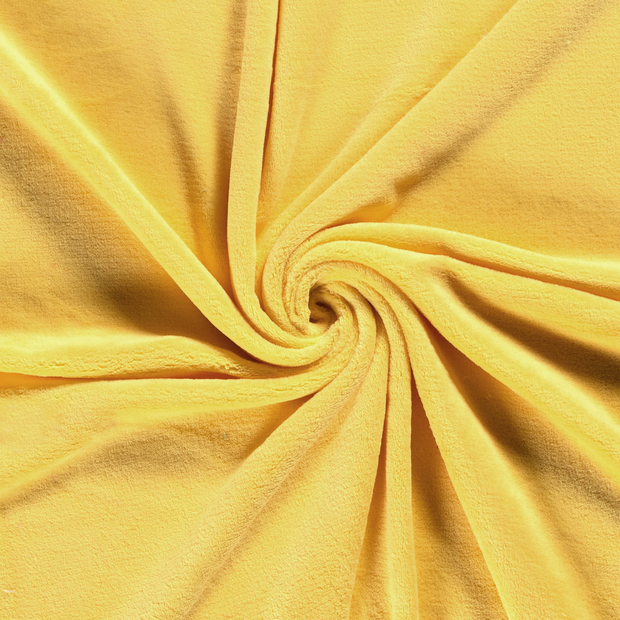 Coral Fleece fabric Yellow 
