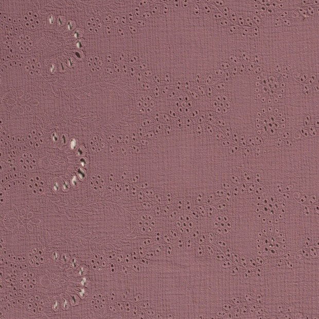 Muslin fabric Dots Pink