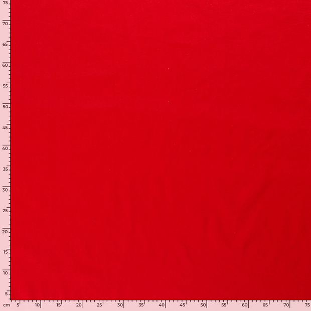 Voile fabric Unicolour Red