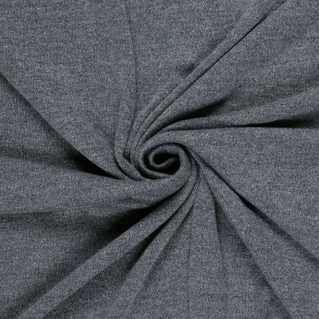 Heavy Knit fabric Steel Blue Lurex 