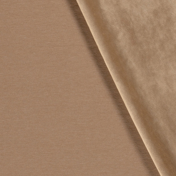 Velvet fabric Melange Camel