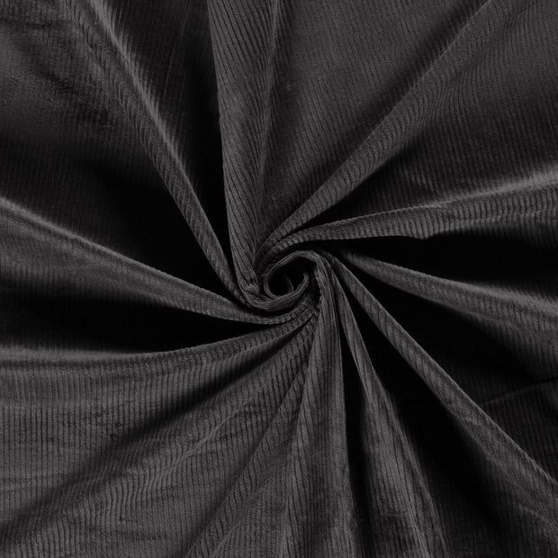 Jumbo Corduroy Stretch 6w tela Gris oscuro 
