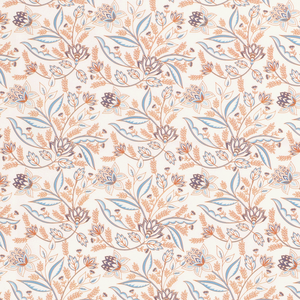 Cotton Poplin fabric Millefleurs Off White