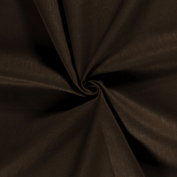 Ramie Linen fabric Dark Brown 
