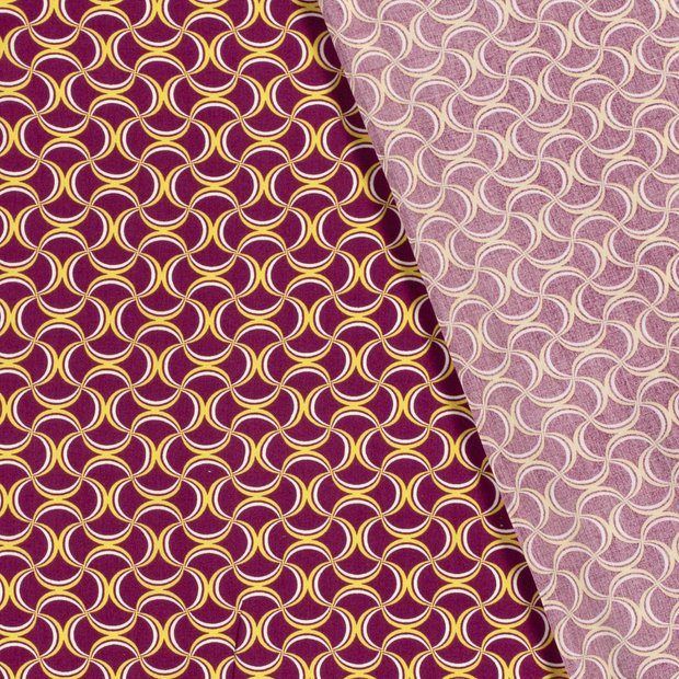 Viscose Poplin fabric Abstract printed 
