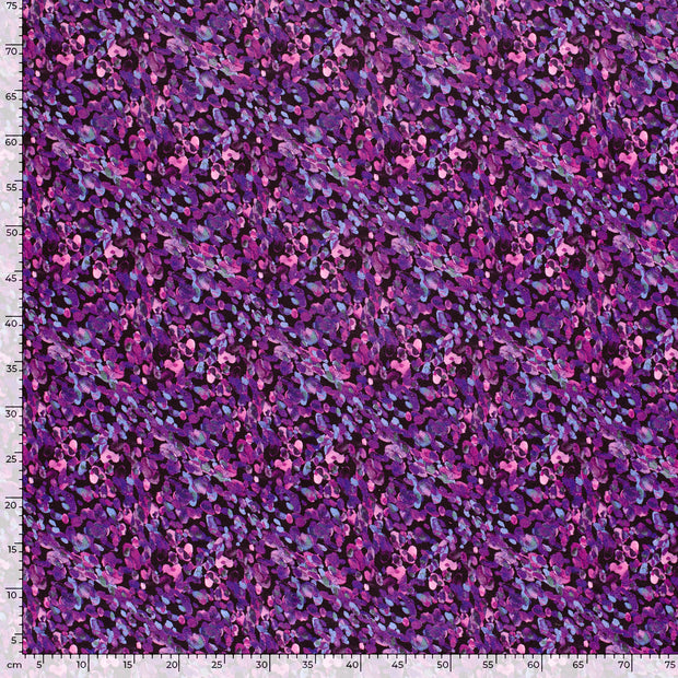 Jogging fabric Dots Purple