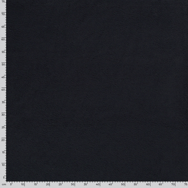 Terry Towelling fabric Unicolour Navy