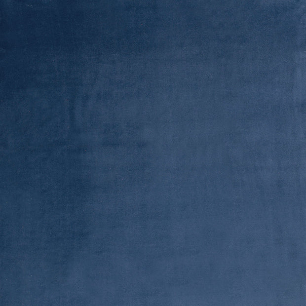 Nicky velours fabrik Stahlblau weich 