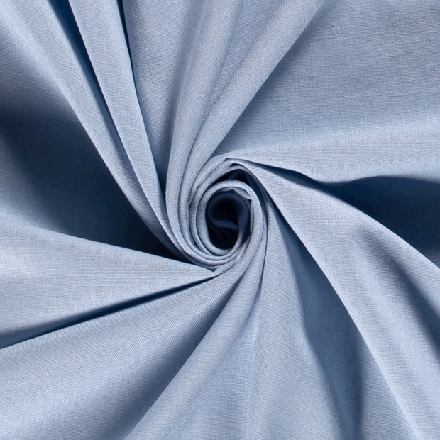 Woven Viscose Linen fabric Unicolour Baby Blue