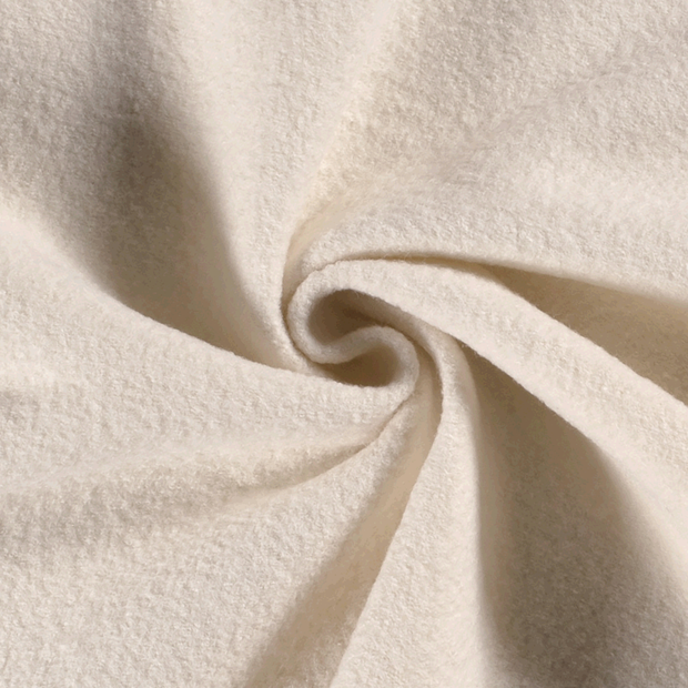 Chiffon en laine tissu Unicolore Blanc cassé