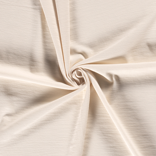 Heavy Knit fabric Off White slub 