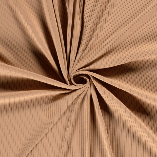Rib Jersey fabric Nutmeg 