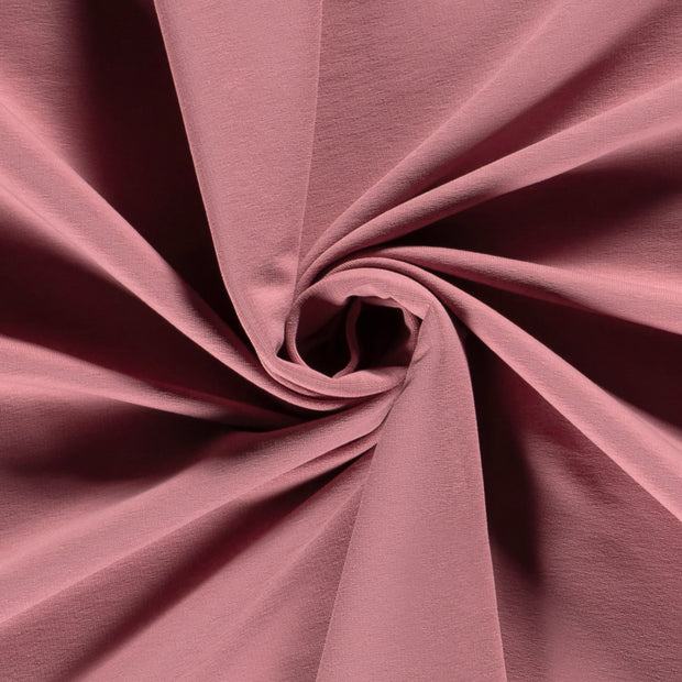 French Terry fabric Unicolour Old Pink