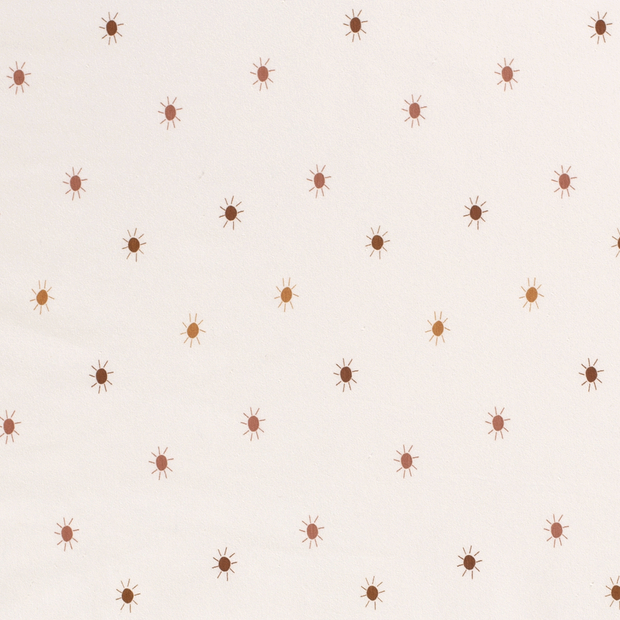 Cotton Jersey fabric Suns Off White