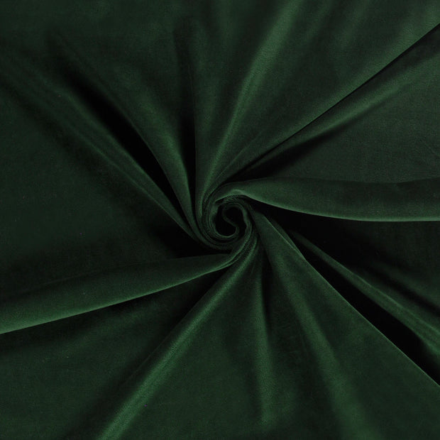 Nicky velours fabric Dark Green 