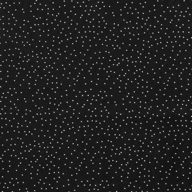 Algodón Popelina tela Abstracto Negro