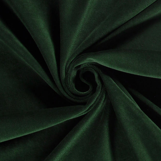 Nicky velours fabric Unicolour Dark Green