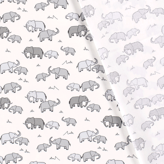 Cotton Poplin fabric Animals printed 