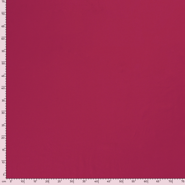 Jersey de Coton tissu Unicolore Framboise