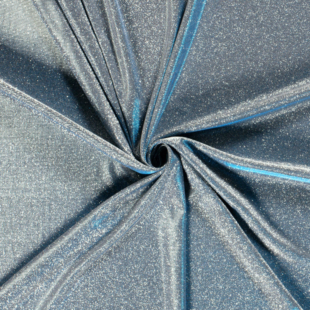Polyester Jersey stof Babyblauw Lurex 