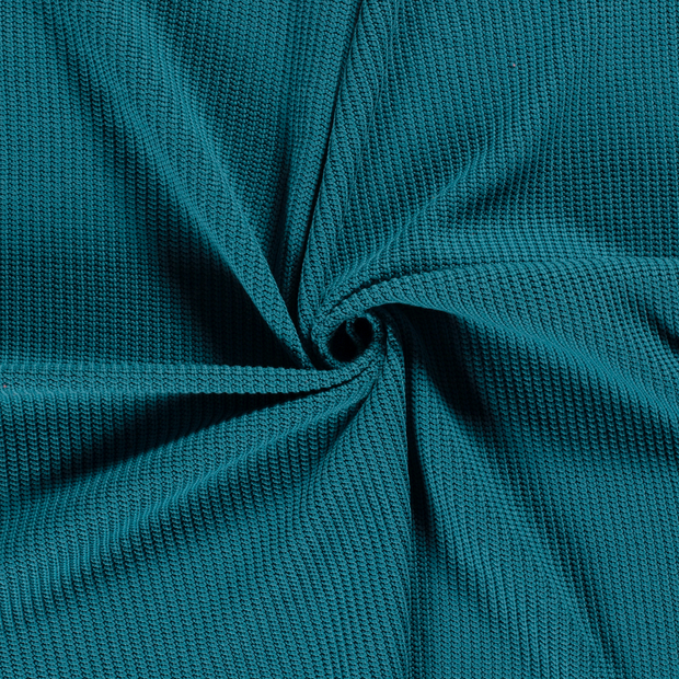 Heavy Knit tissu Bleu Canard 