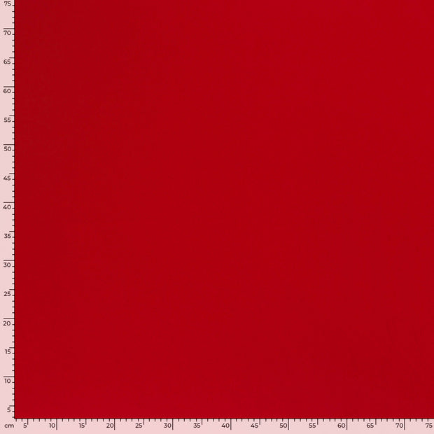Crêpe Georgette tissu Unicolore Rouge
