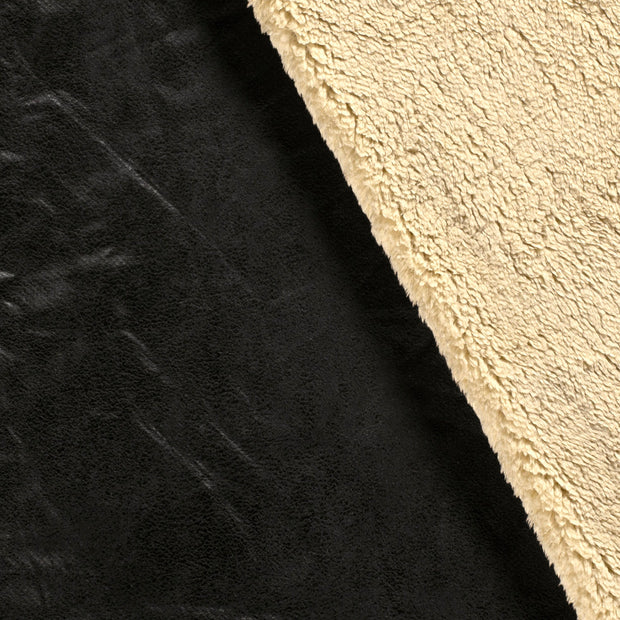 Lammy Coat tissu Unicolore Noir