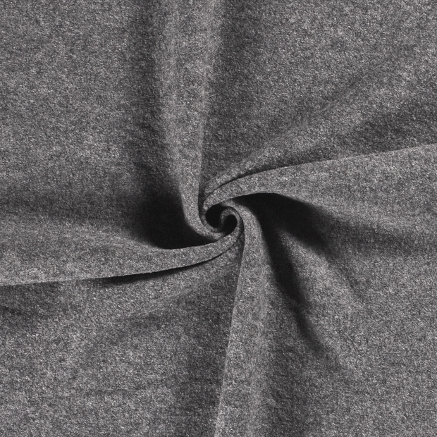Wool Boucle fabric Grey 